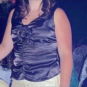 Dress tank/cami with floral vee veckline Frank Lyman in rich brown